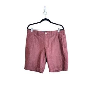 Banana Republic Men’s Maroon Red Bermuda Aiden Cotton Short Size 35